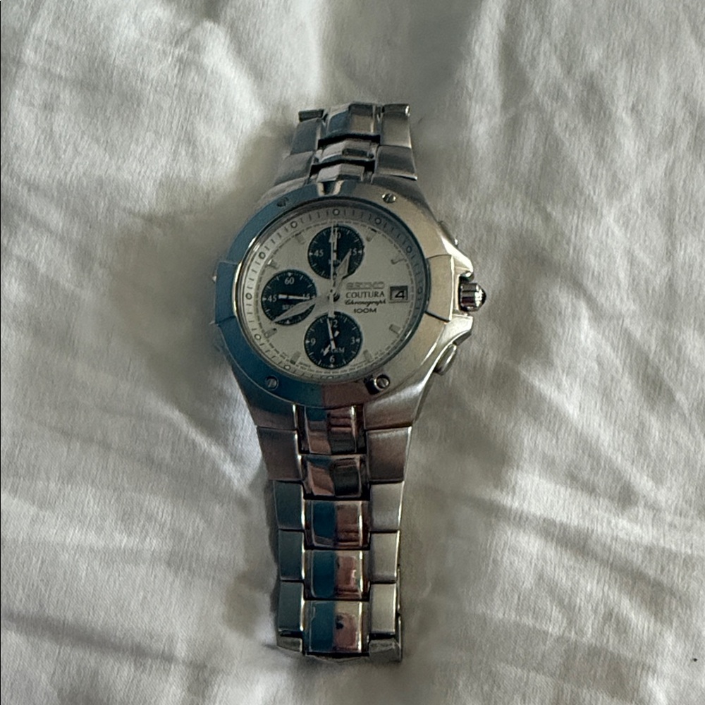 Men’s Silver Stainless Steel Seiko Watch